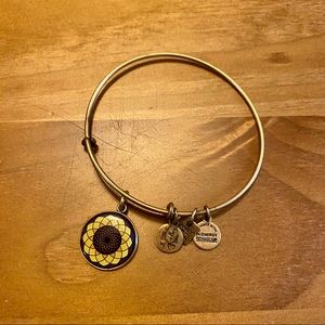 Alex and Ani Sunflower Charm Bangle
